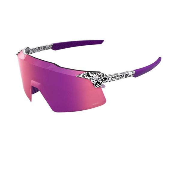Kính 100% AEROCRAFT LE Elly 3 White Venom - Purple Mirror Lens