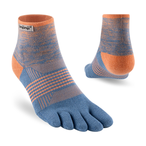 Tất Xỏ Ngón Chạy Địa Hình Injinji Women Trail Midweight Mini Crew - Salmon