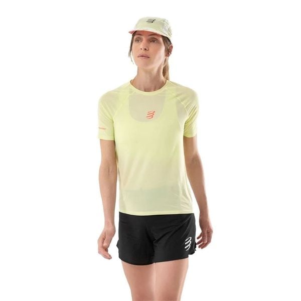 Áo Chạy Địa Hình Nữ Compressport Trail Racing SS TShirt W - Shadow Lime