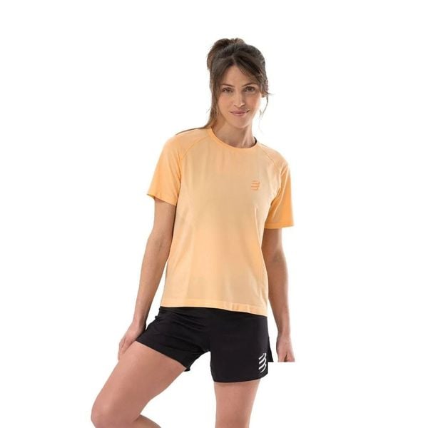 Áo Chạy Bộ Nữ Compressport Performance SS Tshirt W - Impala