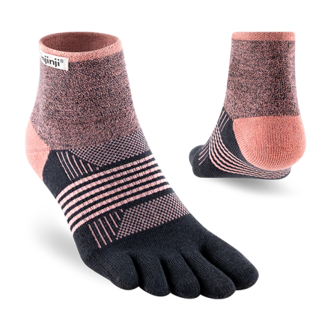 Tất Xỏ Ngón Chạy Địa Hình Injinji Women Trail Midweight Mini Crew - Raven