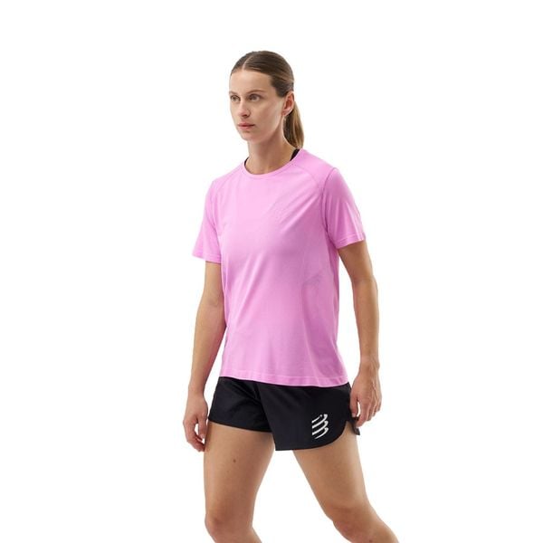 Áo Chạy Bộ Nữ Compressport Performance SS Tshirt W - Cyclamen
