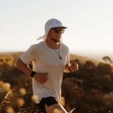  Mũ Chạy Bộ Trùm Gáy Fractel Legionnaire (Pony Tail Hole) - White Lumen 