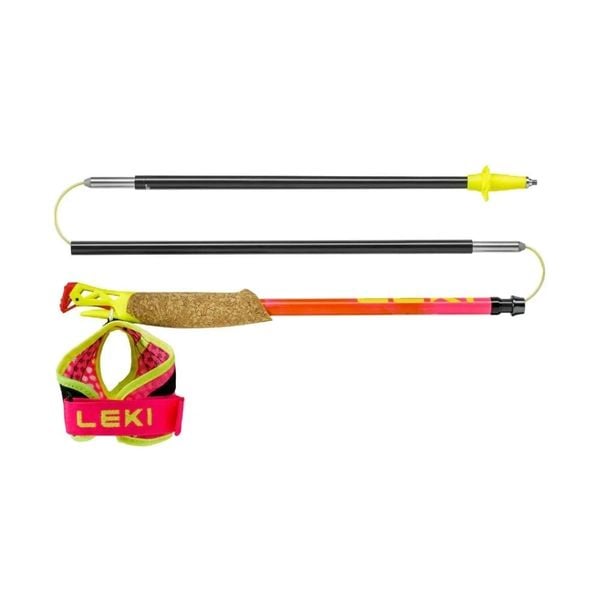 Gậy Chạy Địa Hình LEKI Ultratrail FX.One Superlite - Neon Pink/Pastelloarange/Neon Yellow