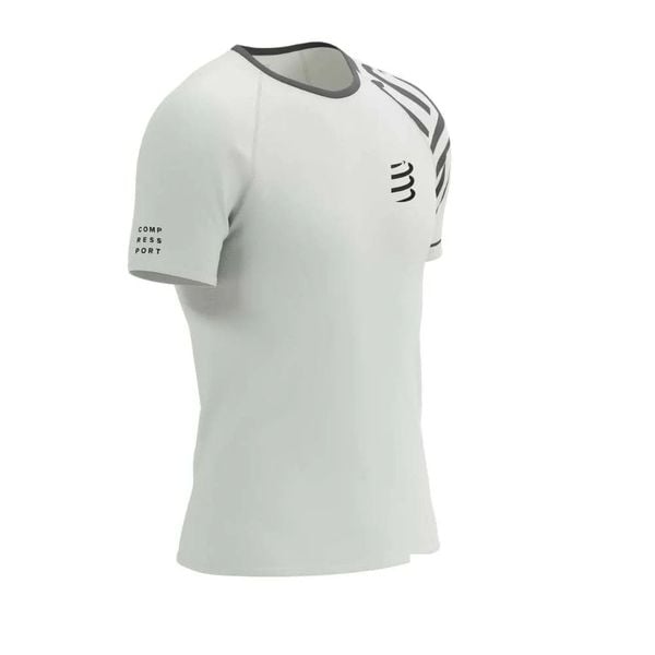 Áo Chạy Bộ Nam Compressport Training SS Tshirt M - Sugar Swizzle/Black