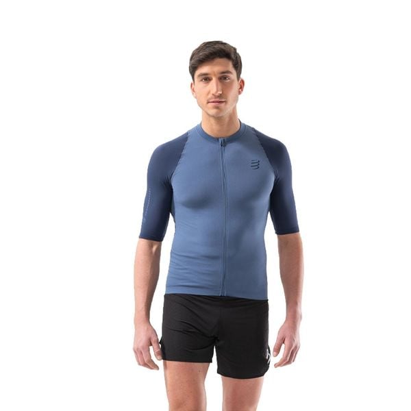Áo Chạy Địa Hình Nam Compressport Trail Racing Postural SS Top M - Indigo/Blues