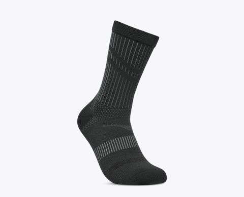 Tất Thể Thao Unisex Hoka Trail Run Crew Sock - BLK