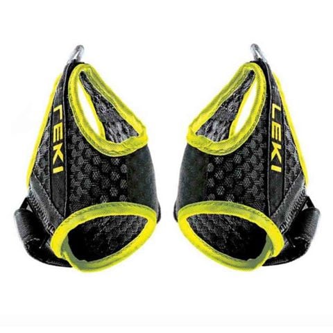 Bao Tay Đeo Gậy LEKI Shark Frame Strap Mesh - Black/Neon yellow