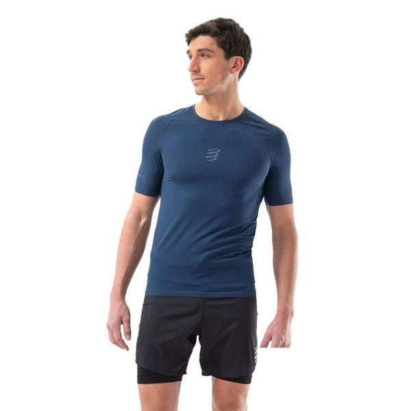 Áo Chạy Địa Hình Nam Compressport Trail Racing SS TShirt M - Blues