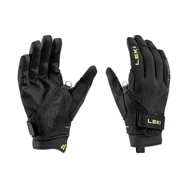Găng Tay Chạy Bộ LEKI Ultra Trail TR - Black/Neon Yellow
