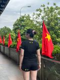  Áo Chạy Bộ Nữ T8 Women's Iced Tee - Custom Lime 
