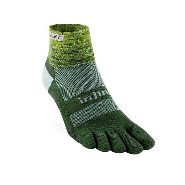 Tất Xỏ Ngón Chạy Địa Hình Injinji Trail Midweight Mini Crew - Basil