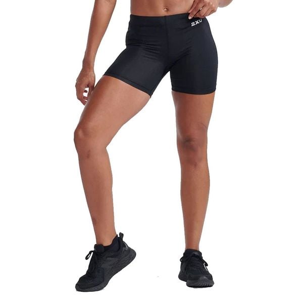 Quần Bó Cơ Nữ 2XU Core Comp Game Day 5" Shorts - BLK/SIL
