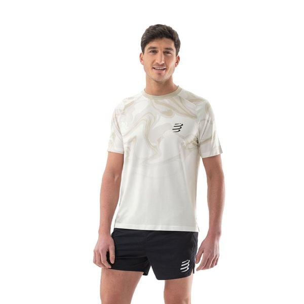 Áo Chạy Bộ Nam Compressport Performance SS Tshirt M - Sugar/Camo Print