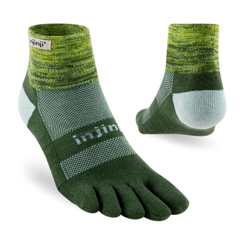 Tất Xỏ Ngón Chạy Địa Hình Injinji Trail Midweight Mini Crew - Basil