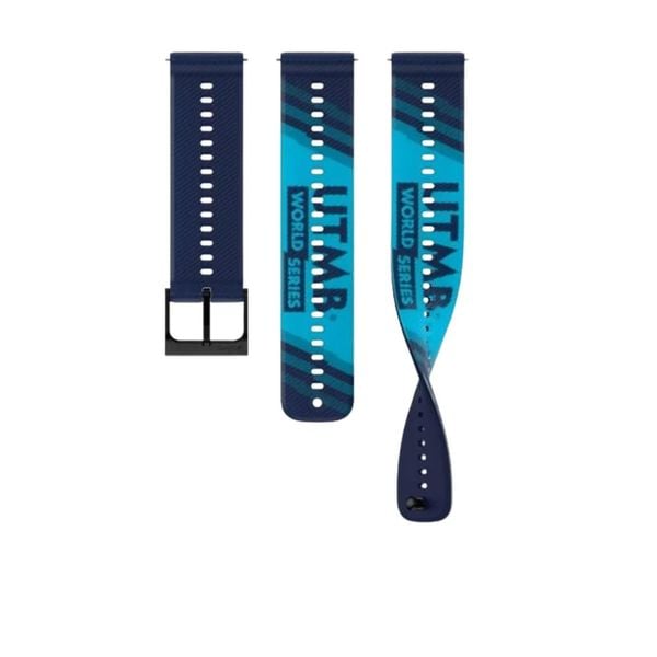 Dây Đồng Hồ Suunto 22mm Athletic 6 Silicone Strap UTMB World Series Navy Blue S+M