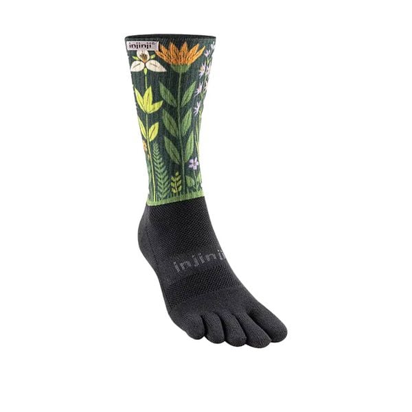 Tất Xỏ Ngón Chạy Địa Hình Injinji Spectrum TRAIL Midweight Crew - Wildwood