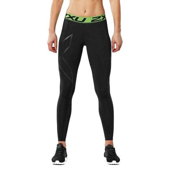 Quần Bó Cơ Phục Hồi Nữ 2XU Refresh Recovery Compression - Black/Nero