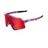  Kính 100% S3 LE FDJ Gloss Translucent Red/Blue - HiPER Fire Red Mirror Lens 