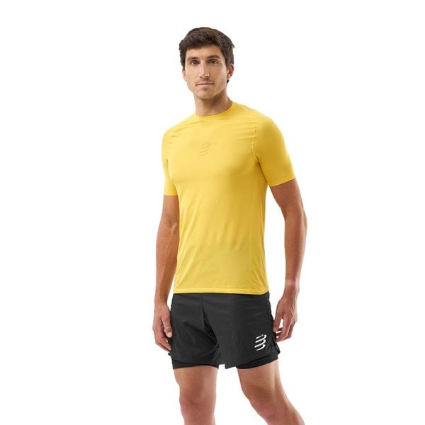 Áo Chạy Địa Hình Nam Compressport Trail Racing SS TShirt M - Ceylon Yellow