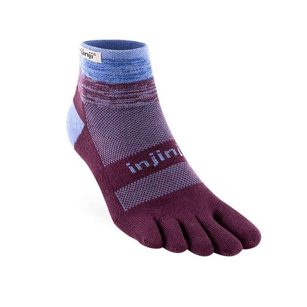Tất Xỏ Ngón Chạy Địa Hình Injinji Trail Midweight Mini Crew - Plum