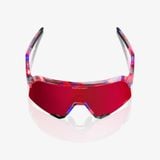  Kính 100% S3 LE FDJ Gloss Translucent Red/Blue - HiPER Fire Red Mirror Lens 