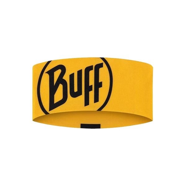Băng Chặn Mồ Hôi Trán Buff Coolnet UV® wide headband Pro Team - Logo Yellow