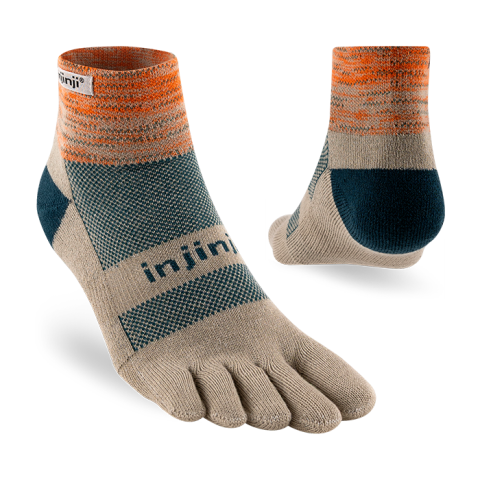 Tất Xỏ Ngón Chạy Địa Hình Injinji Trail Midweight Mini Crew - Dune