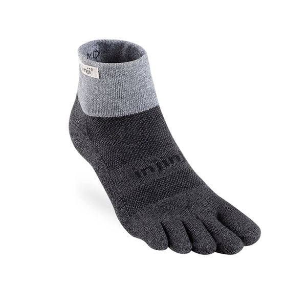 Tất Xỏ Ngón Chạy Địa Hình Injinji Trail Midweight Mini Crew - Granite