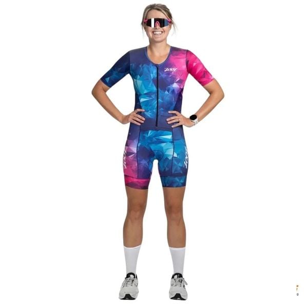 Bộ Quần Áo Ba Môn Zoot Women's Ltd Tri Aero Fz Racesuit - Crystal