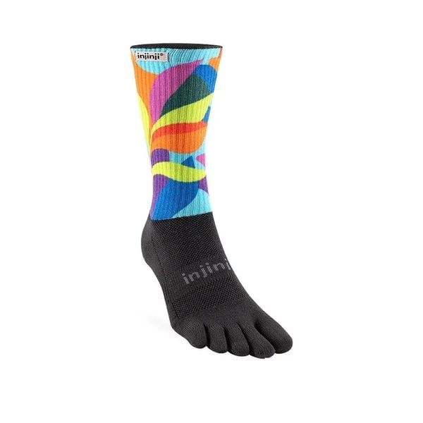 Tất Xỏ Ngón Chạy Bội Injinji Spectrum Trail Midweight Crew - Verdure