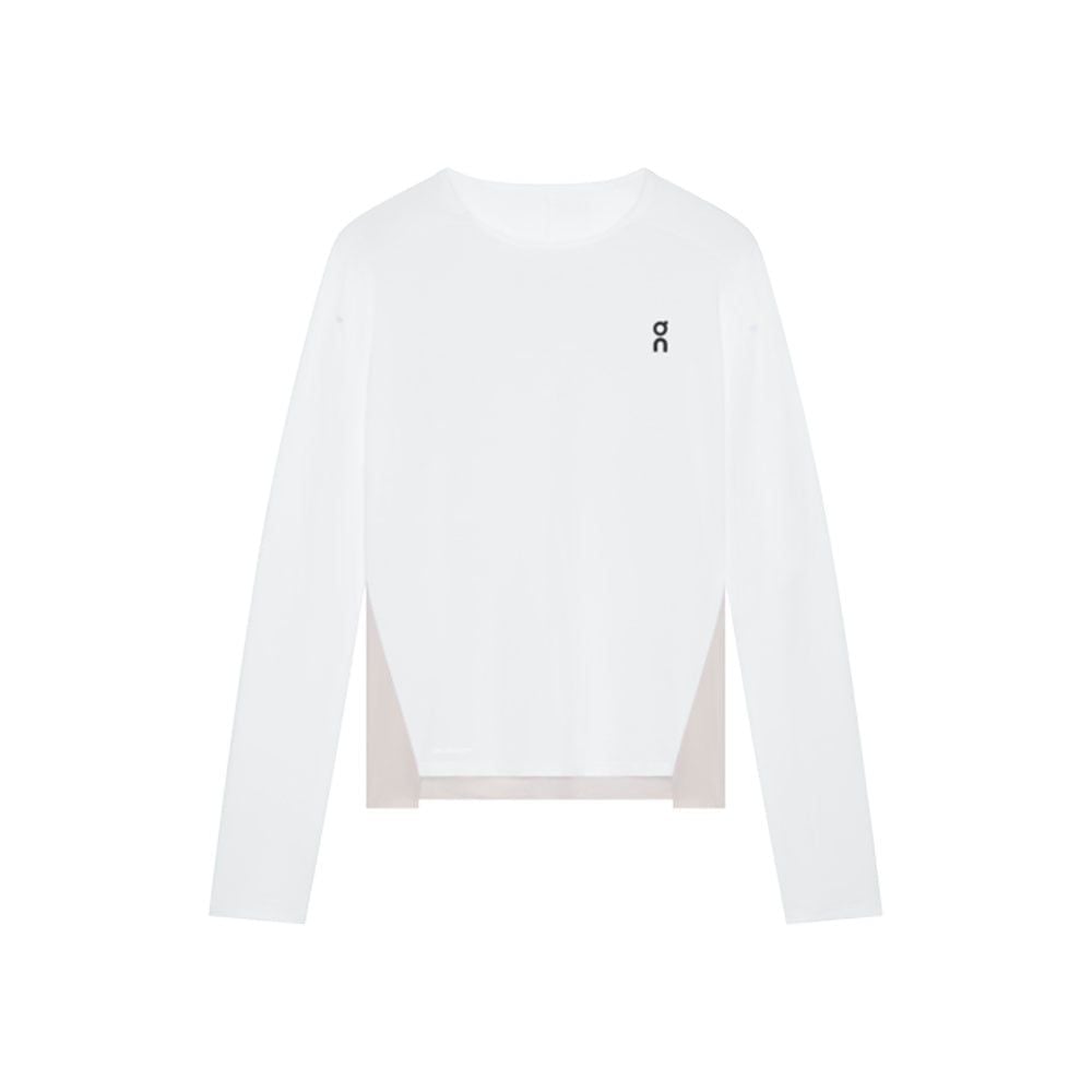  Áo Chạy Bộ Nữ On Running Women's Performance Long-T - White/Silver 