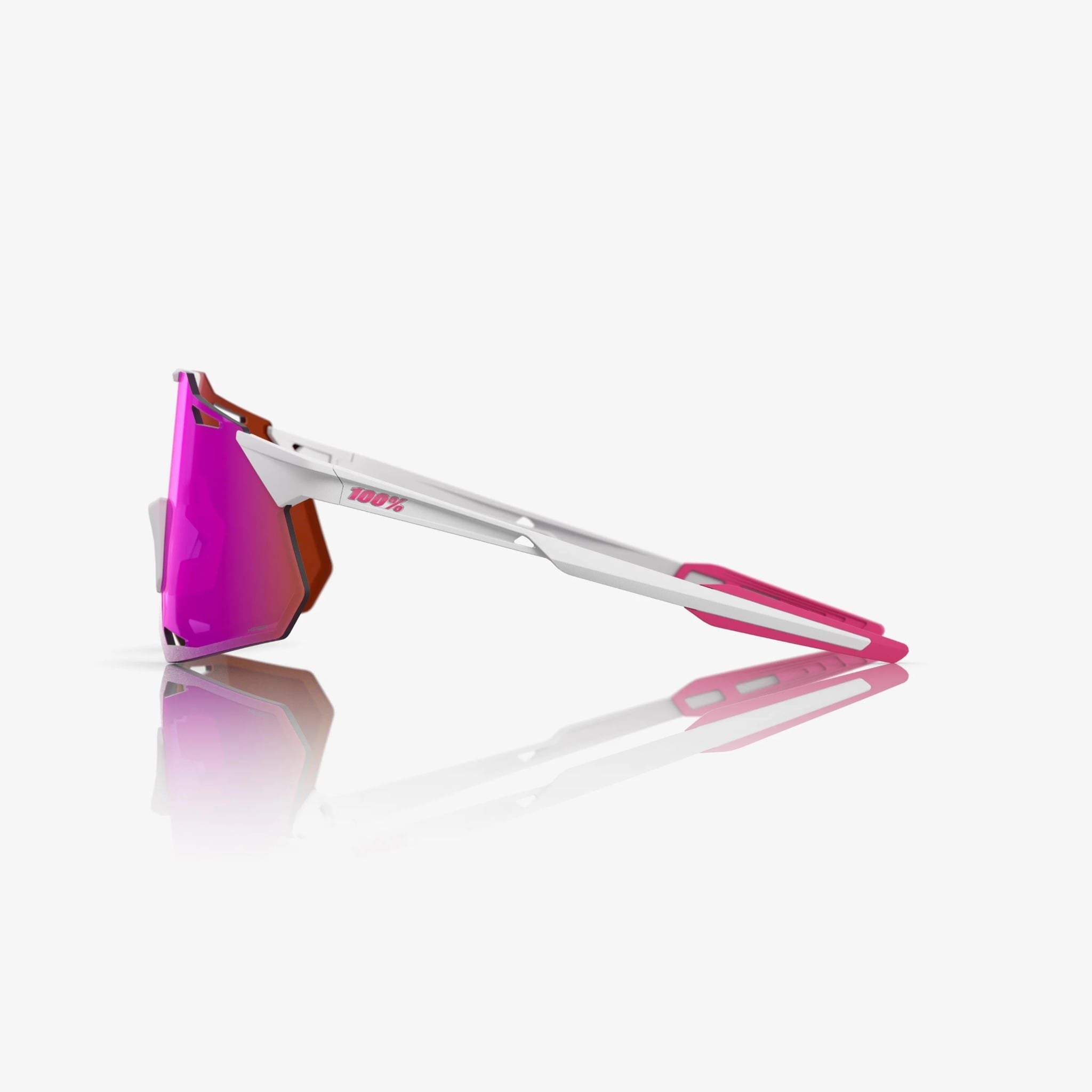  Kính 100% HYPERCRAFT XS Matte White/Pink - HiPER Vital Pink Mirror Lens 