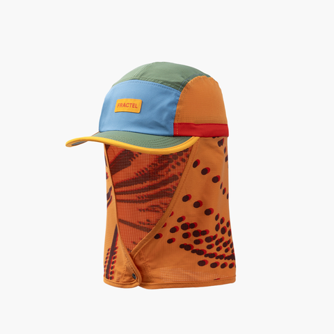 Mũ Chạy Bộ Trùm Gáy Fractel Legionnaire - Orange Orbit