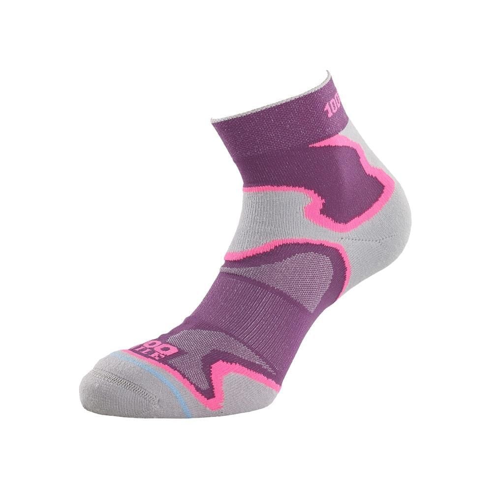  Tất chạy bộ 2 lớp 1000 Mile Women's Fusion Anklet Double Layer - Purple/Grey 
