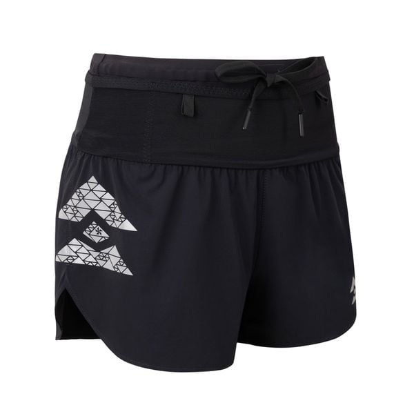 Quần Chạy Bộ Nữ T8 Women's Sherpa Shorts - White logo