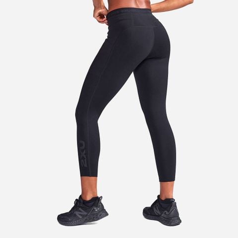 Quần Dài Bó Cơ Nữ Cạp Cao 2XU Form Stash Hi-Rise Compression 7/8 - BLK