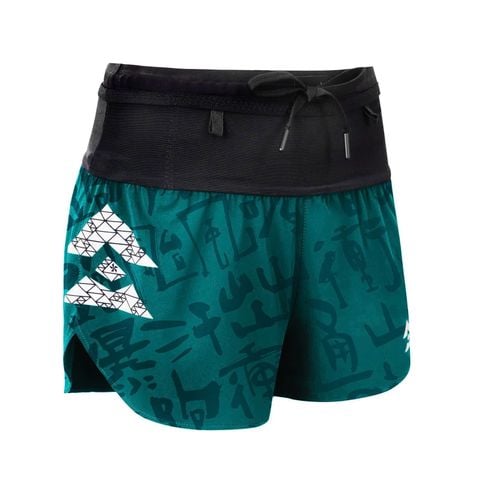 Quần Chạy Bộ Nữ T8 Women's Sherpa Shorts - Inked Teal
