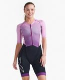 Bộ Quần Áo Ba Môn Phối Hợp Nữ 2XU Light Speed Sleeved Trisuit - Wood Violet/Pastel Pink 