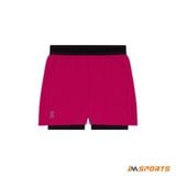  Quần Chạy Bộ Nữ On Running Women's 3" Performance 2/1 Shorts - Grenadine/Black 