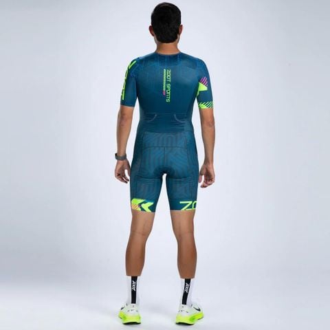 Bộ Quần Áo Ba Môn Nam Zoot Men's Ltd Tri Aero Fz Racesuit - Techno