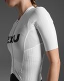  Bộ Quần Áo Ba Môn Phối Hợp Nữ 2XU Light Speedreact Sleeved Trisuit - BLK/WHT 