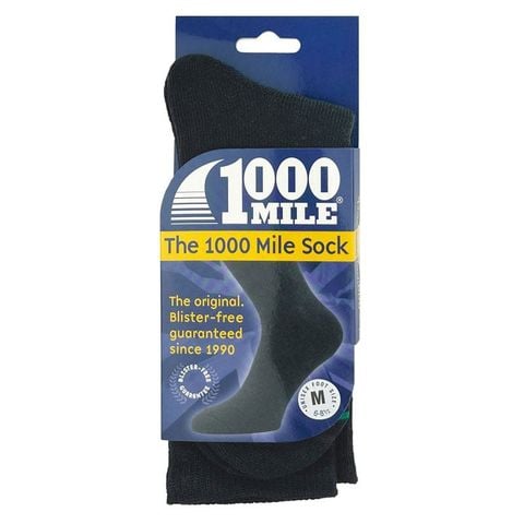 Tất chạy bộ 2 lớp 1000 Mile Original Sock Double Layer - Black