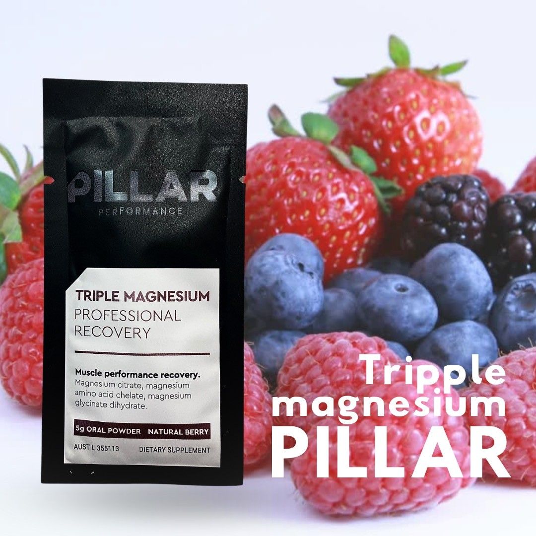  Vi Chất Dinh Dưỡng Pillar Performance Triple Magnesium Professional Recovery Natural Berry gói 5g 