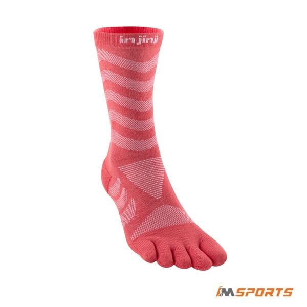 Tất Xỏ Ngón Chạy Đường Dài Injinji Women Ultra Run Crew - Coral