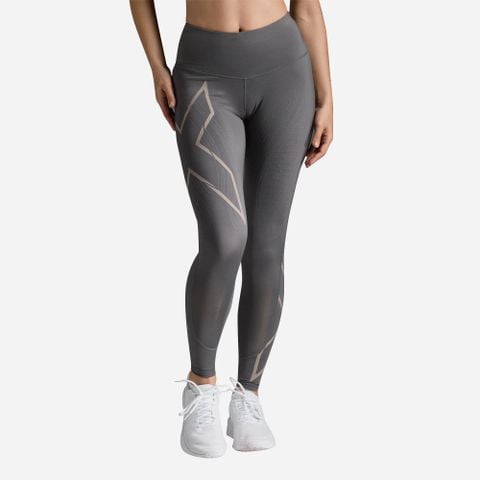 Quần Bó Cơ Nữ 2XU Light Speed Mid-Rise Compression Tights - JUP/CNF