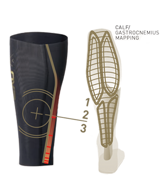 Bó Ống Chân 2XU Light Speed Compression Calf - Blk/Gld