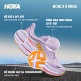  Giày Chạy Bộ Nữ Hoka Bondi 9 Wide - AGH 