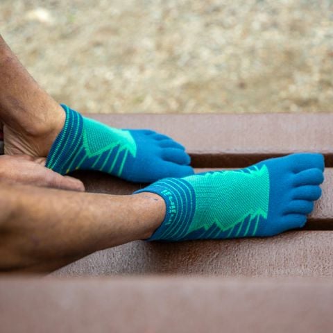 Tất Xỏ Ngón Chạy Đường Dài Injinji Ultra Run Mini-Crew - Poseidon