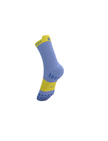 Tất Chạy Bộ Compresspot Pro Racing Socks v4.0 Ultralight Run High - JACARANDA/MAIZE